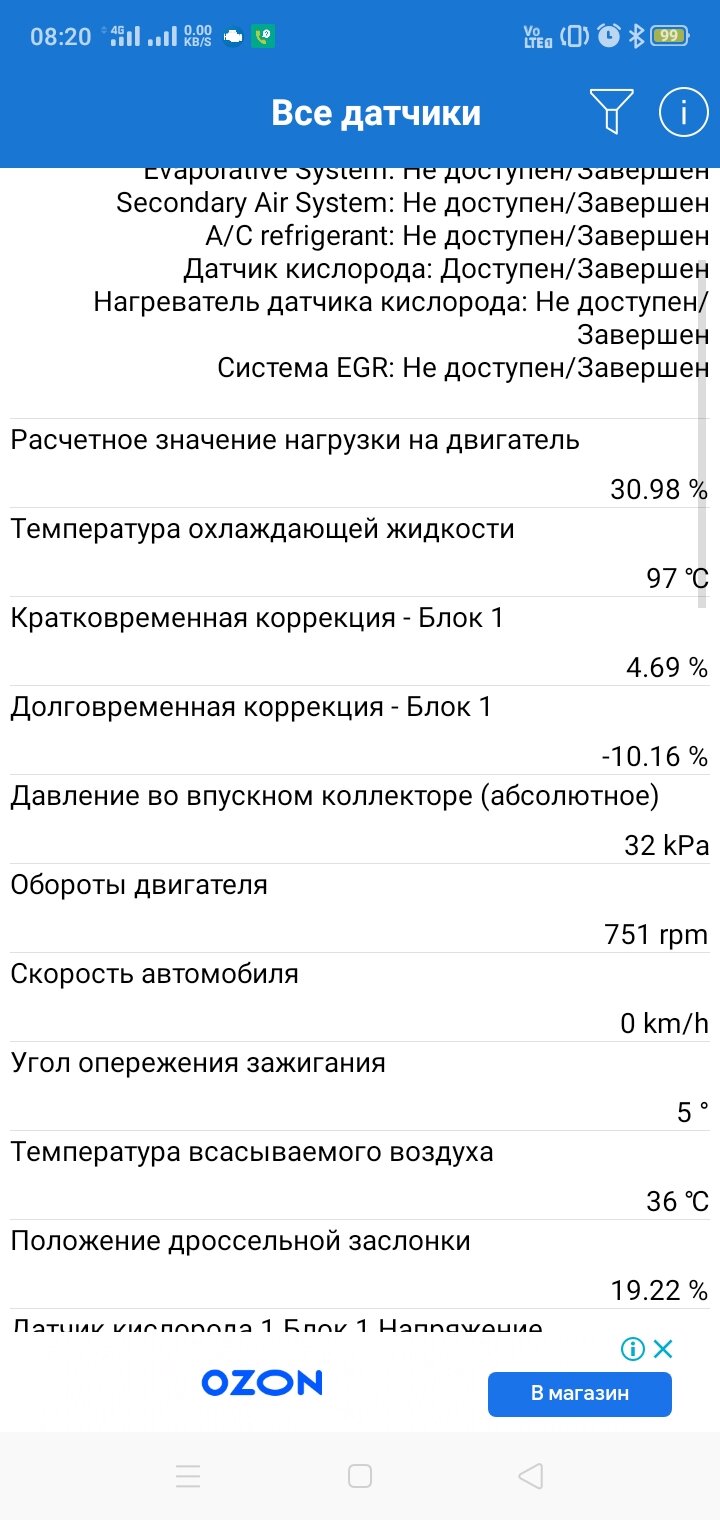 Долгосрочная топливная коррекция