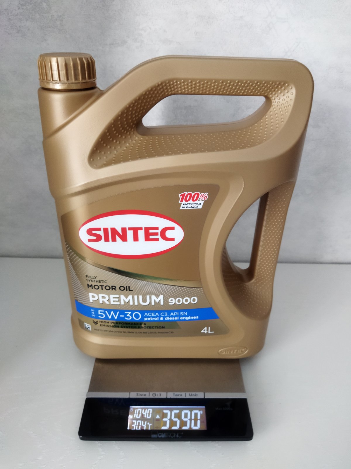 Sintec 9000 5w 30 oil club